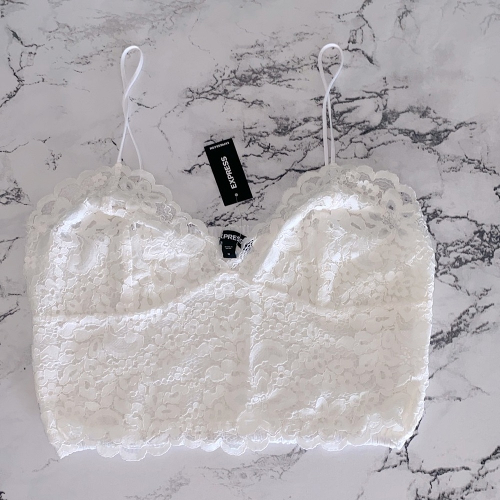 NWT Express Lace Crop Top